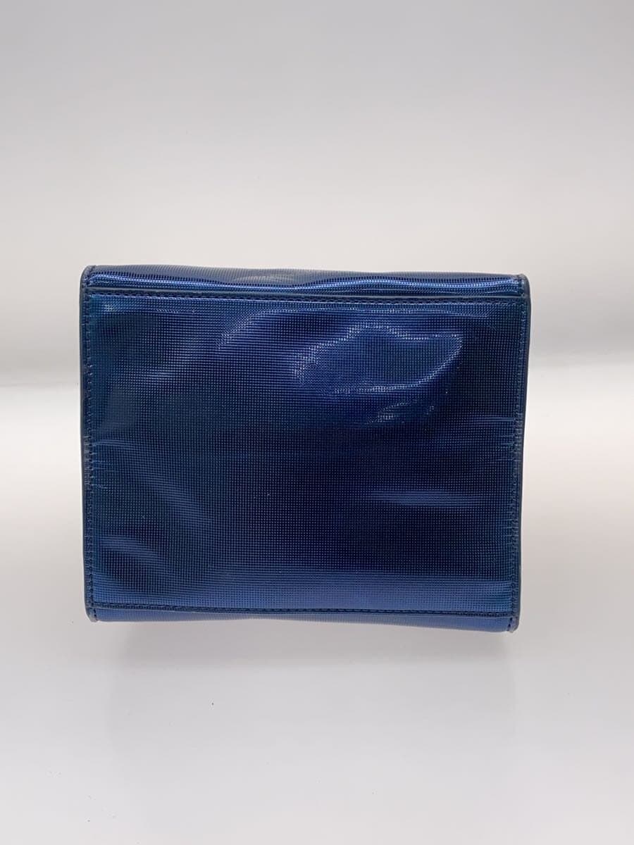KENZO Shoulder Bag Patent Leather BLU 4