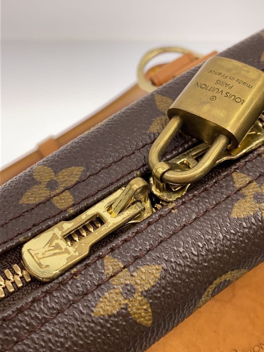 LOUIS VUITTON Bowling Vanity (Deauville) - Monogram Canvas PVC BRW M47270 7