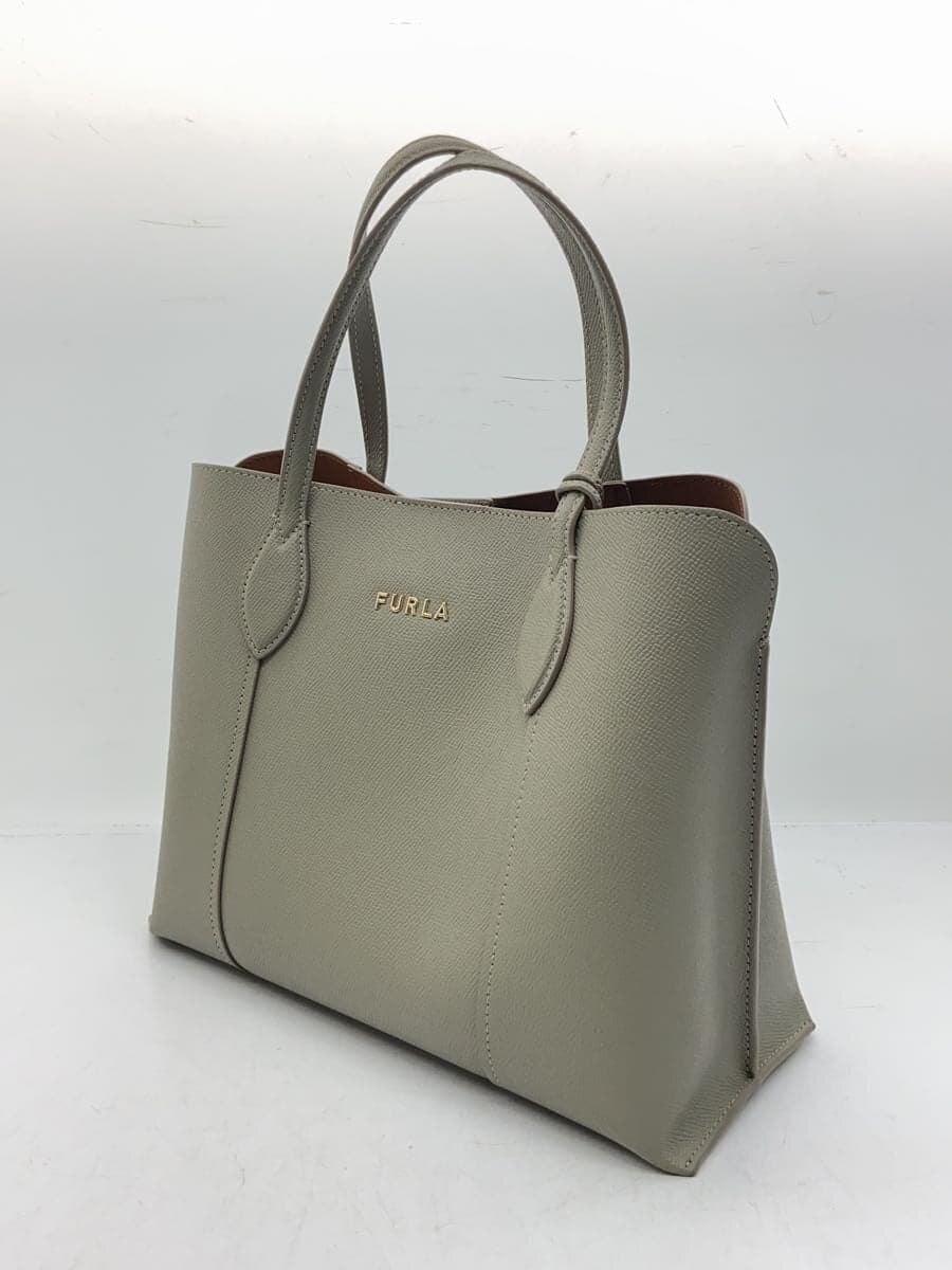 FURLA tote bag leather GRY WB00420 2