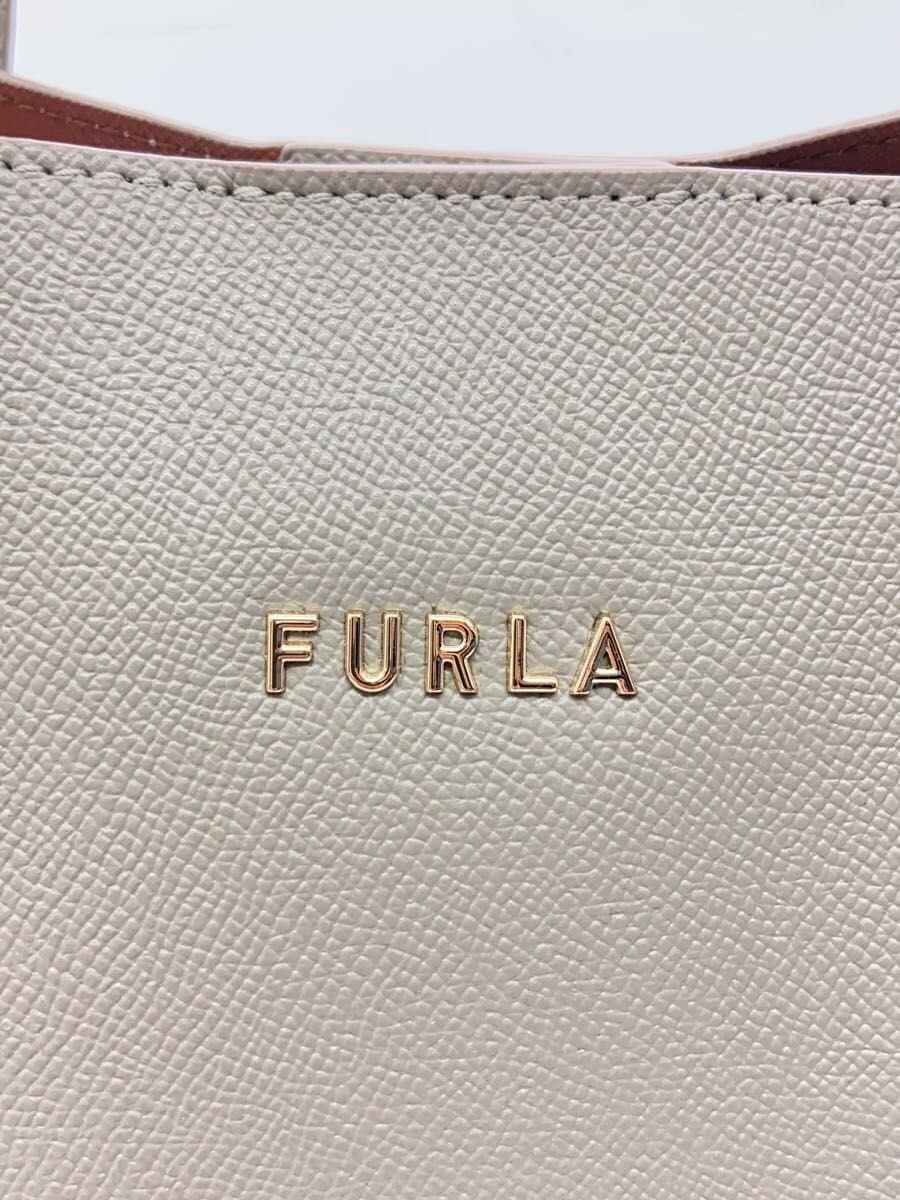 FURLA tote bag leather GRY WB00420 5