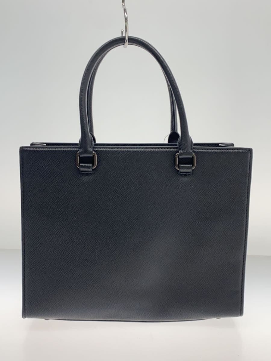 COACH Handbag Leather BLK 3