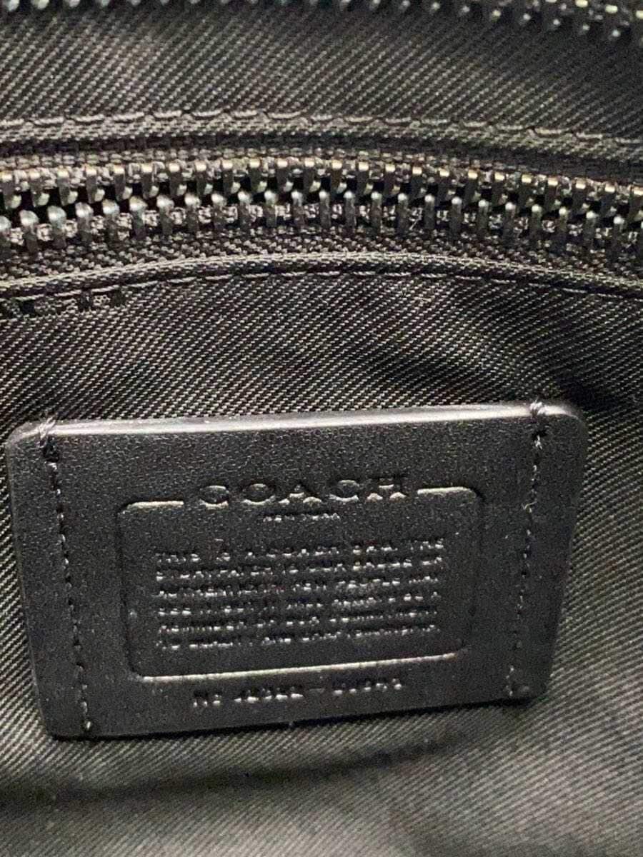 COACH Handbag Leather BLK 5