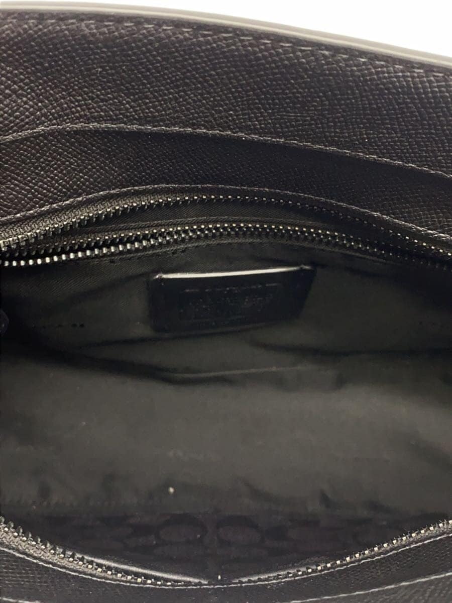COACH Handbag Leather BLK 6