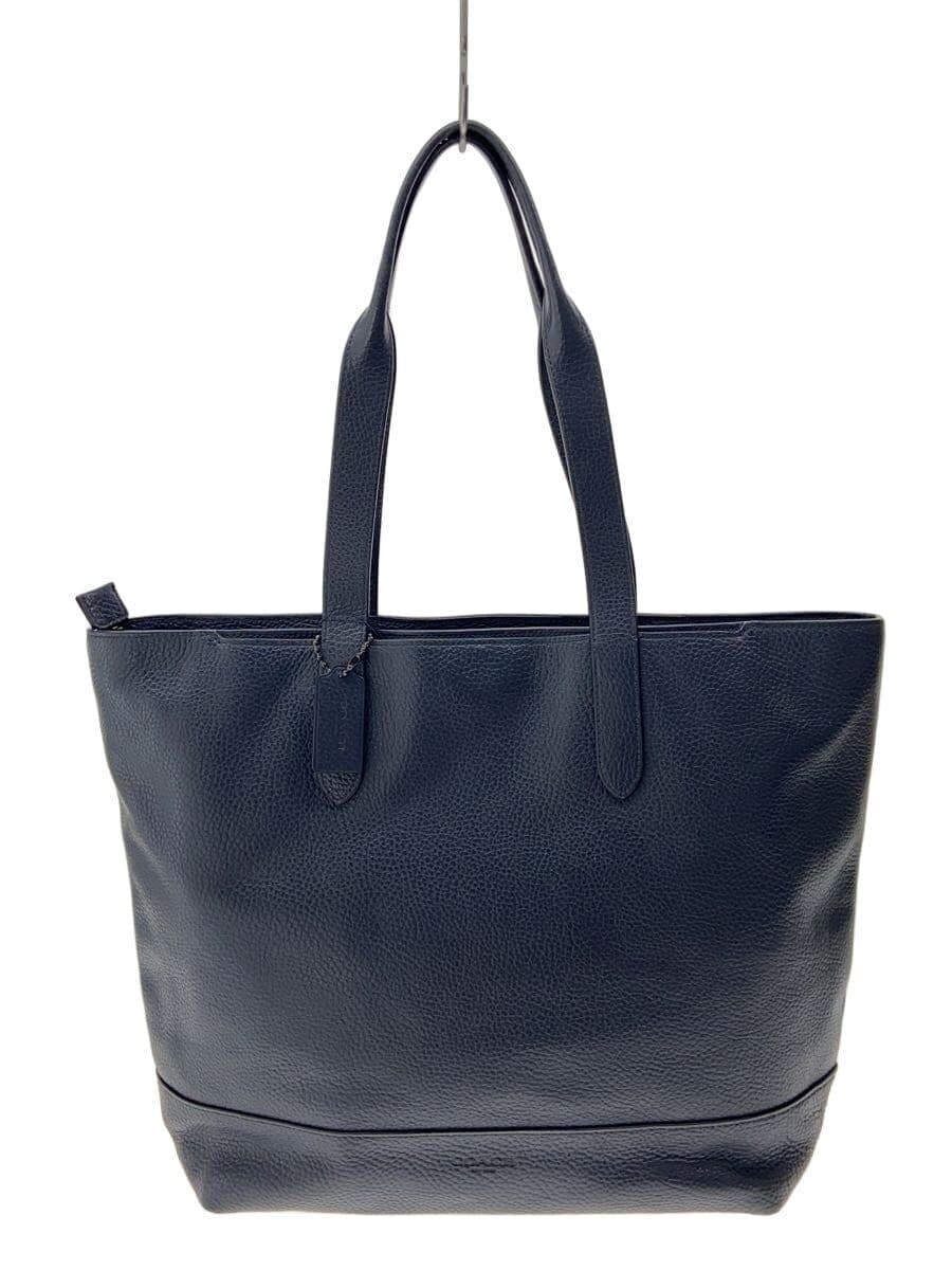 COACH Tote Bag Leather NVY 89933
