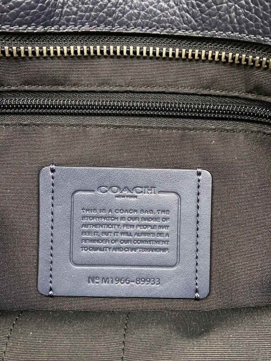COACH Tote Bag Leather NVY 89933 5