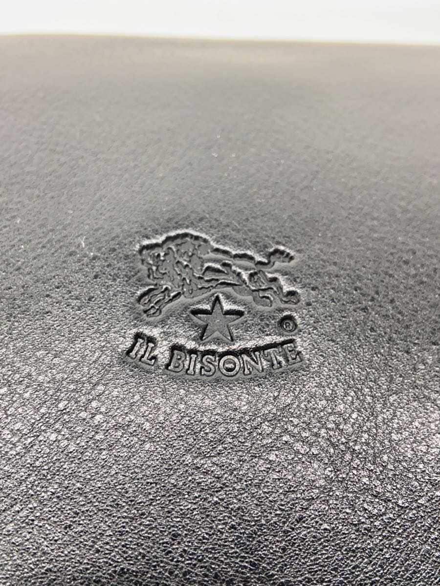 IL BISONTE Waist Bag Leather BLK 5