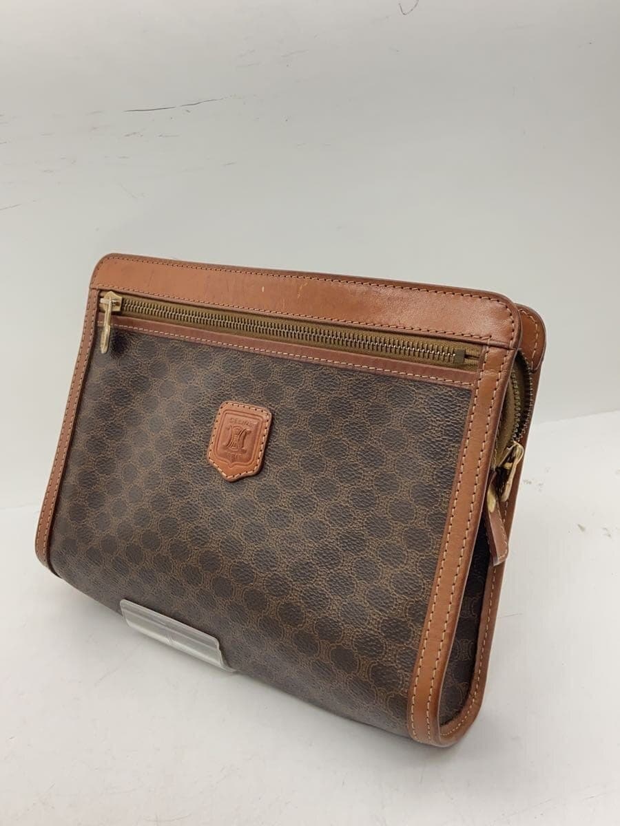 CELINE Macadam Pattern Second Bag BRW All Over Pattern 2