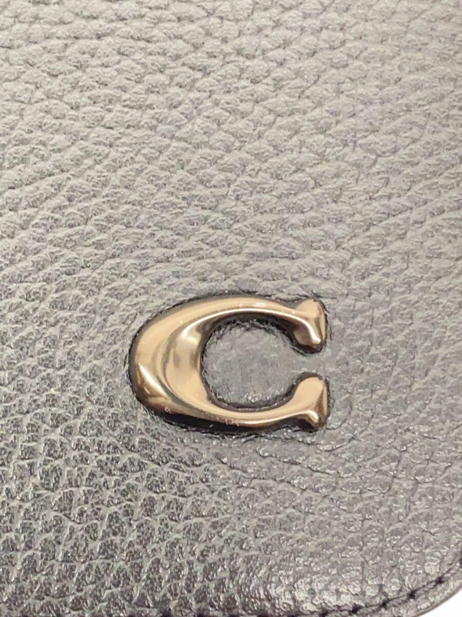 COACH Shoulder Bag Leather BLK Solid CR782 5