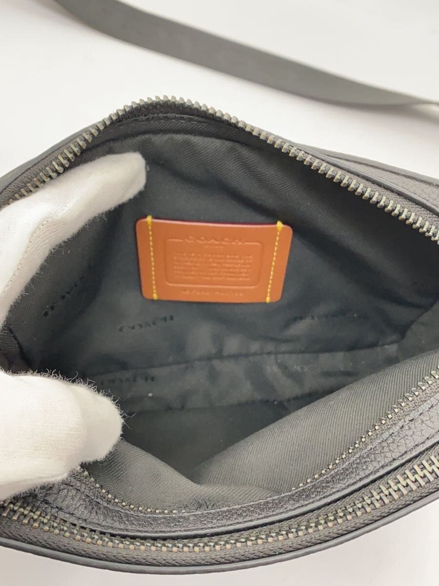 COACH Shoulder Bag Leather BLK Solid CR782 6