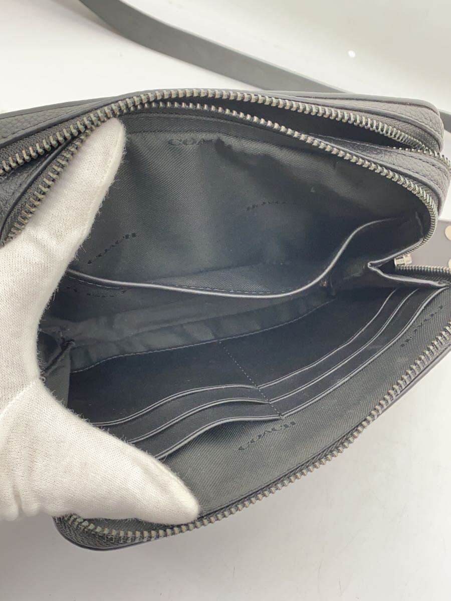 COACH Shoulder Bag Leather BLK Solid CR782 7