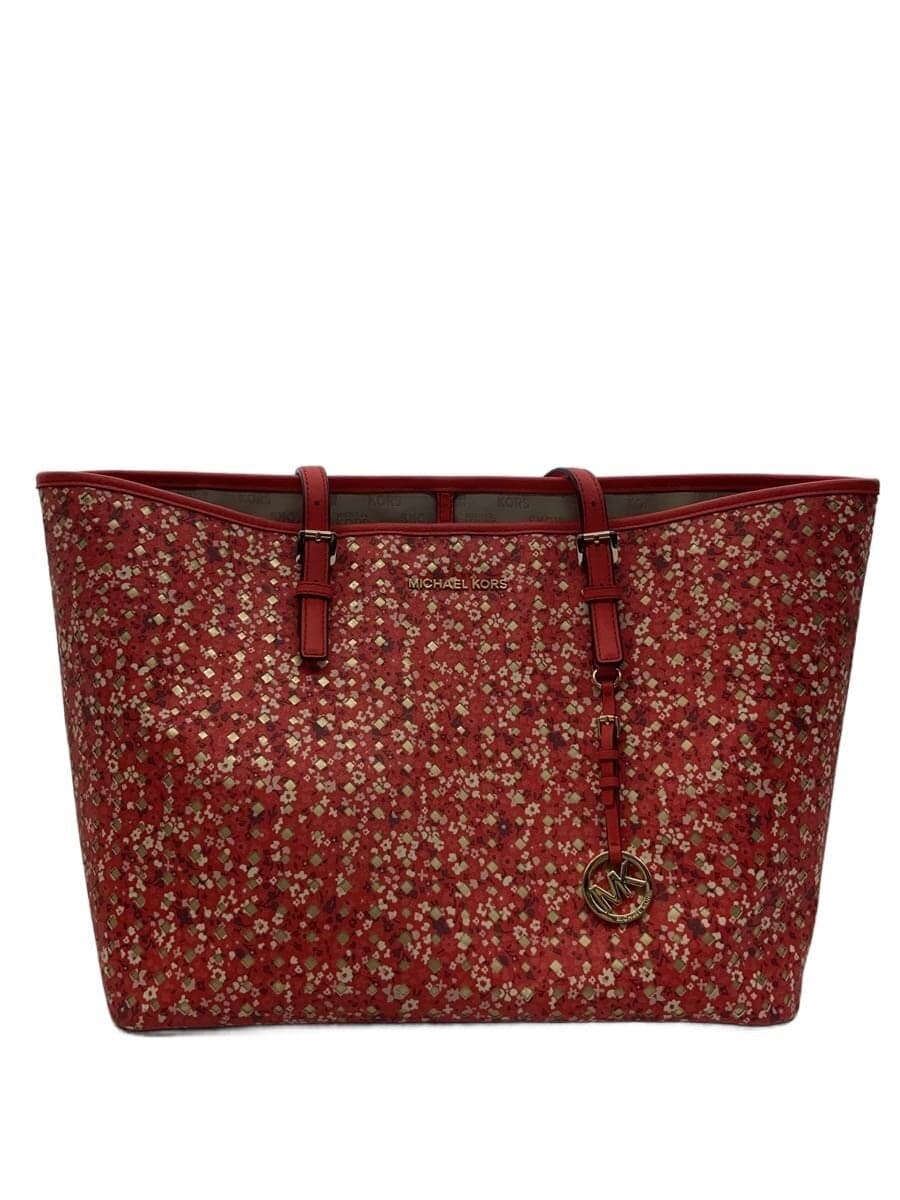 MICHAEL KORS Tote Bag -- RED All-over Pattern 35S8GTVT3R