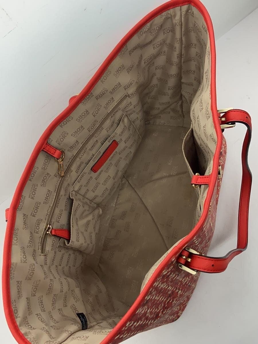 MICHAEL KORS Tote Bag -- RED All-over Pattern 35S8GTVT3R 6