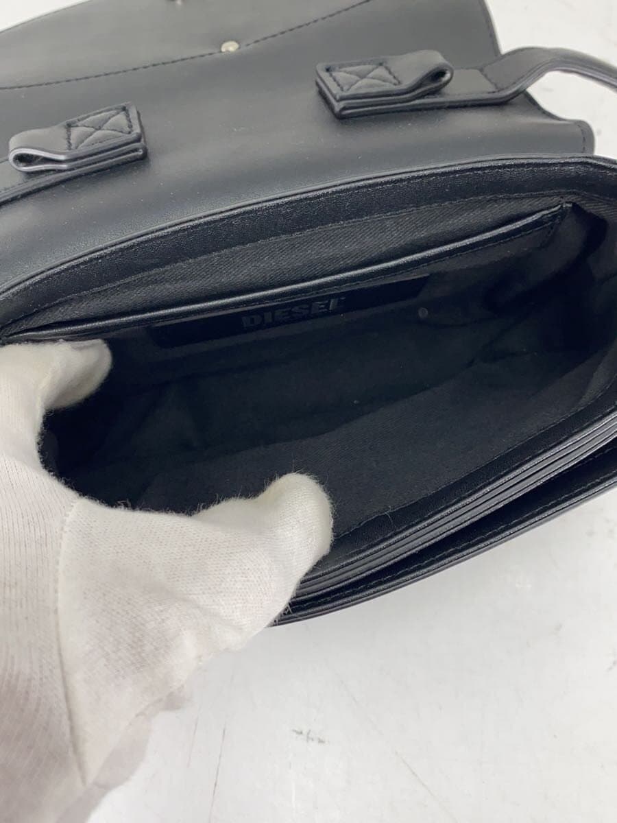 DIESEL Shoulder Bag Leather BLK X08396 PR818 6