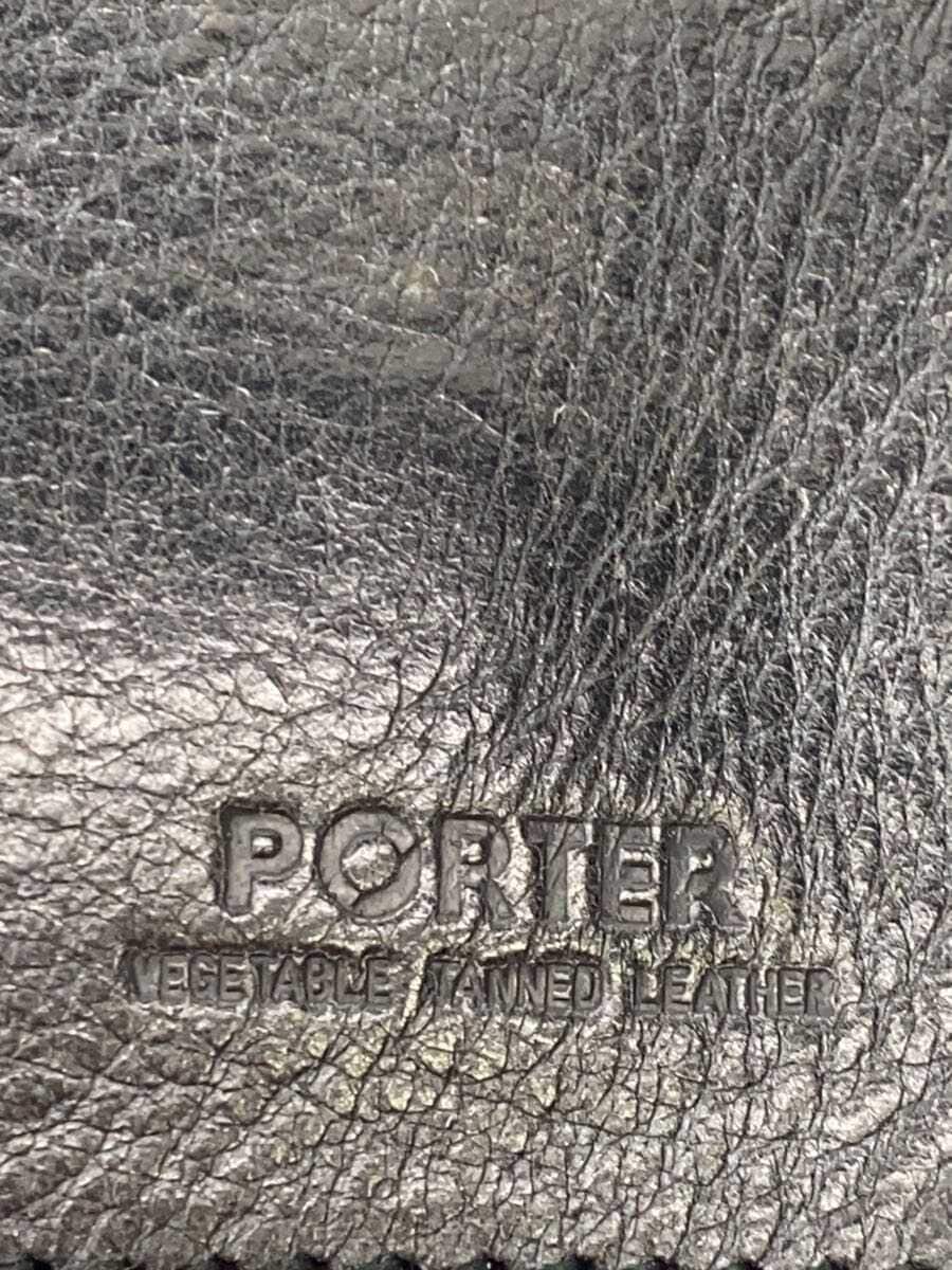 PORTER Shoulder Bag Leather BLK 5