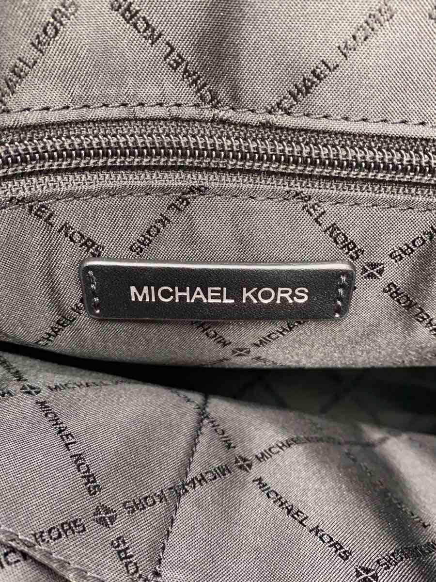 MICHAEL KORS Tote Bag Canvas BLK All Over Pattern 5