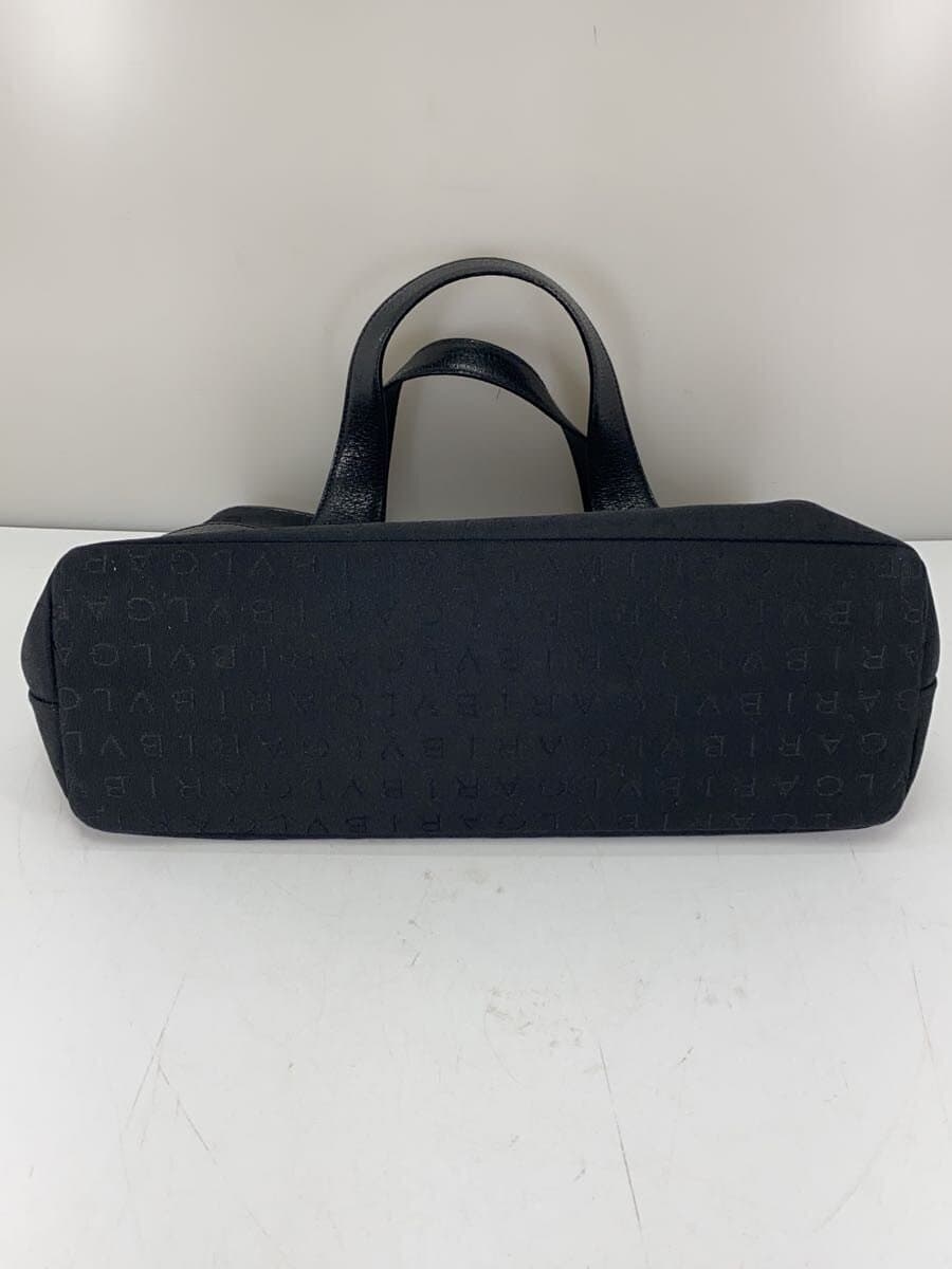 BVLGARI Tote Bag Canvas BLK Logo Mania 4