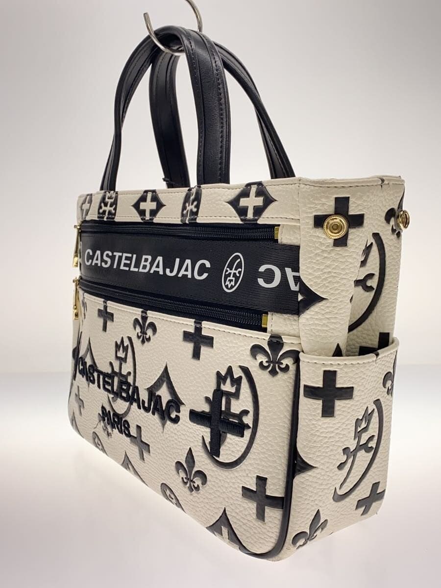 CASTELBAJAC tote bag -- WHT 2