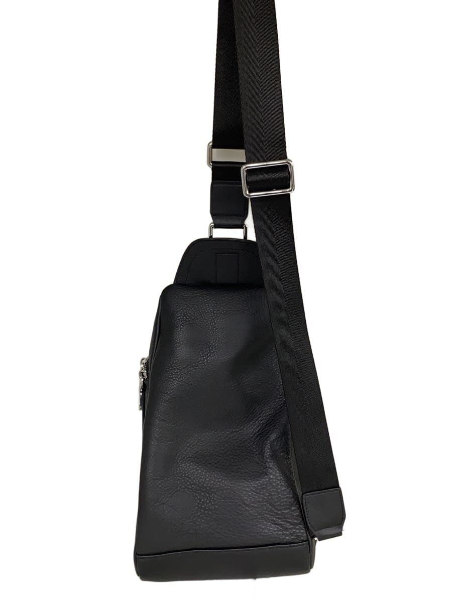 Other Brand Shoulder Bag Leather BLK Solid 3