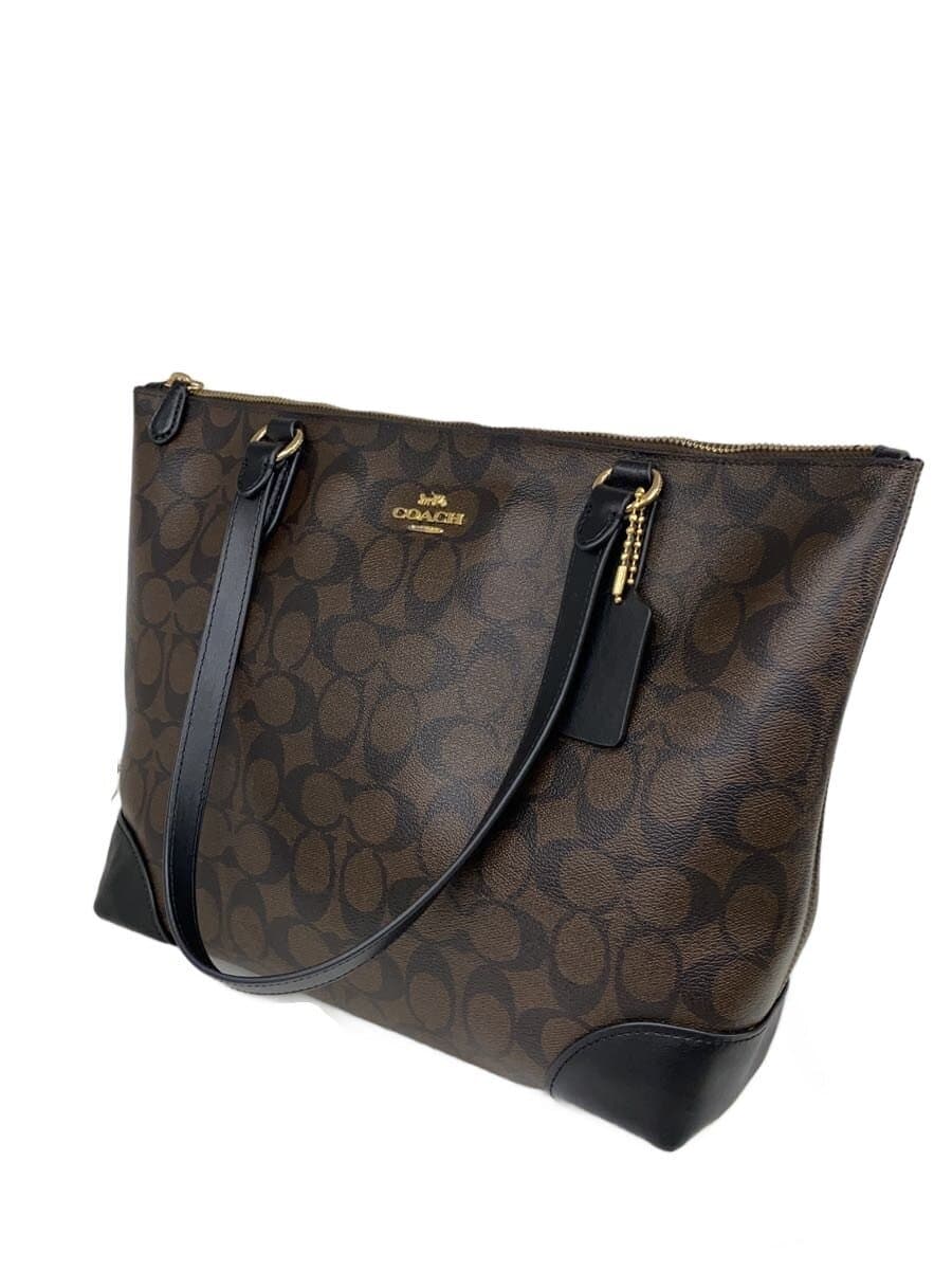 COACH Tote Bag Leather BRW All Over Pattern F29208 2