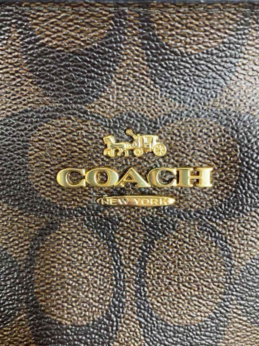 COACH Tote Bag Leather BRW All Over Pattern F29208 5