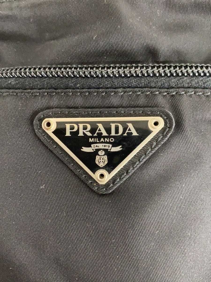 PRADA Shoulder Bag Nylon BLK Solid 5