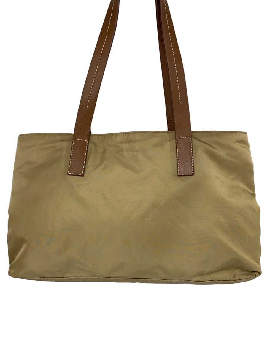 PRADA Tote Bag Nylon BEG Solid 3