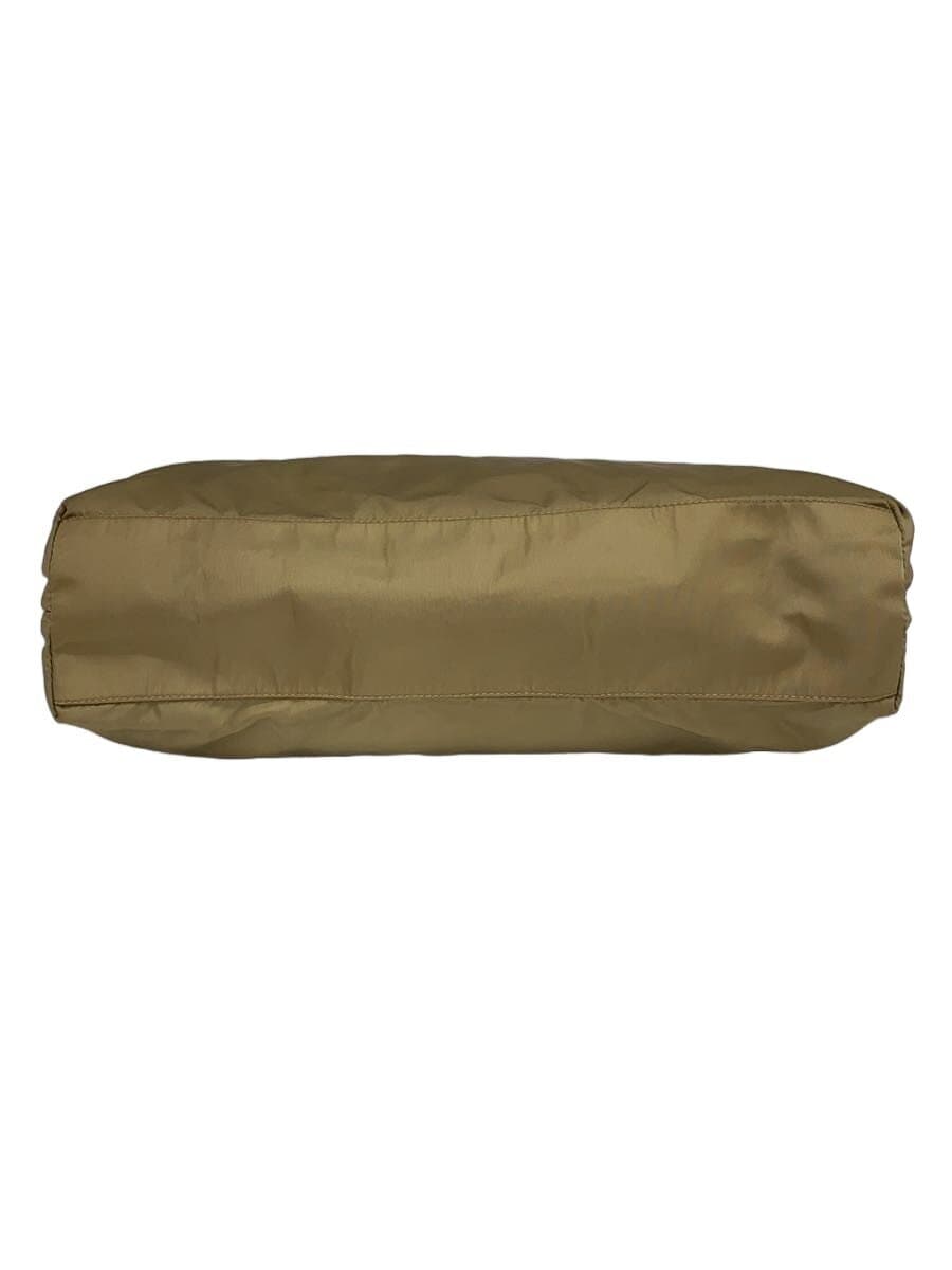 PRADA Tote Bag Nylon BEG Solid 4