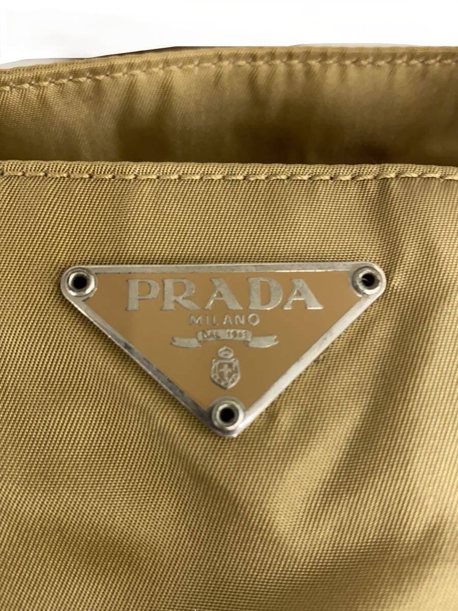 PRADA Tote Bag Nylon BEG Solid 5