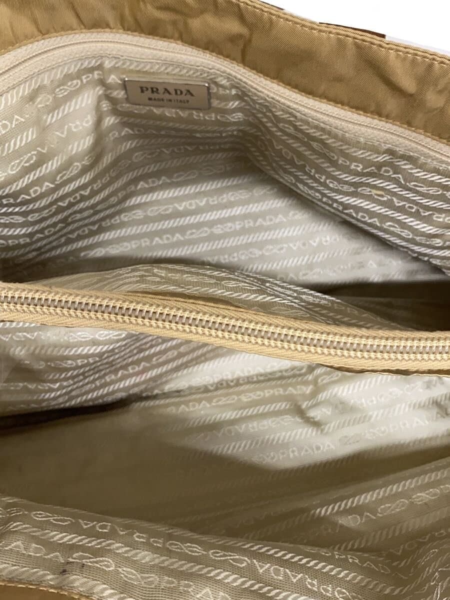PRADA Tote Bag Nylon BEG Solid 6