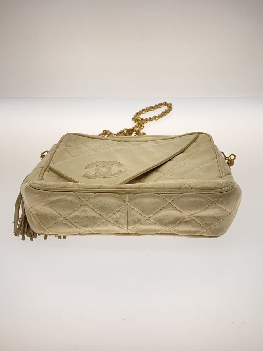 CHANEL Matelassé Coco Mark Chain Shoulder Bag -- CRM OLD vintage 4