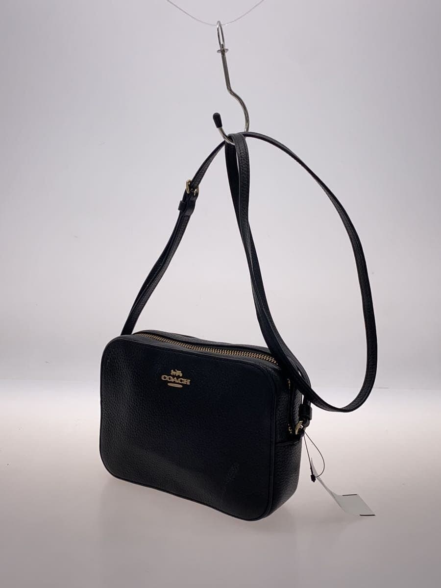 COACH Camera Bag Shoulder Bag Leather BLK Solid D2061 2