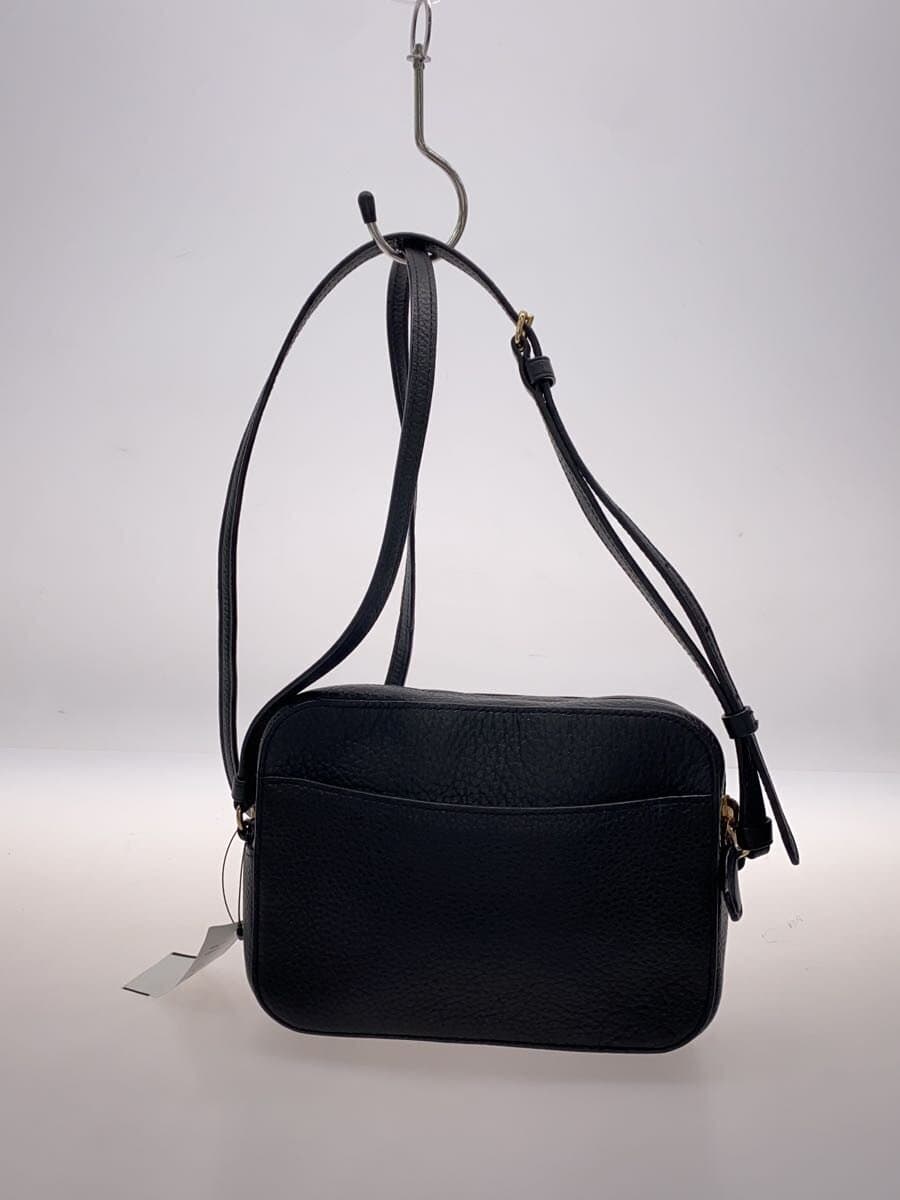 COACH Camera Bag Shoulder Bag Leather BLK Solid D2061 3