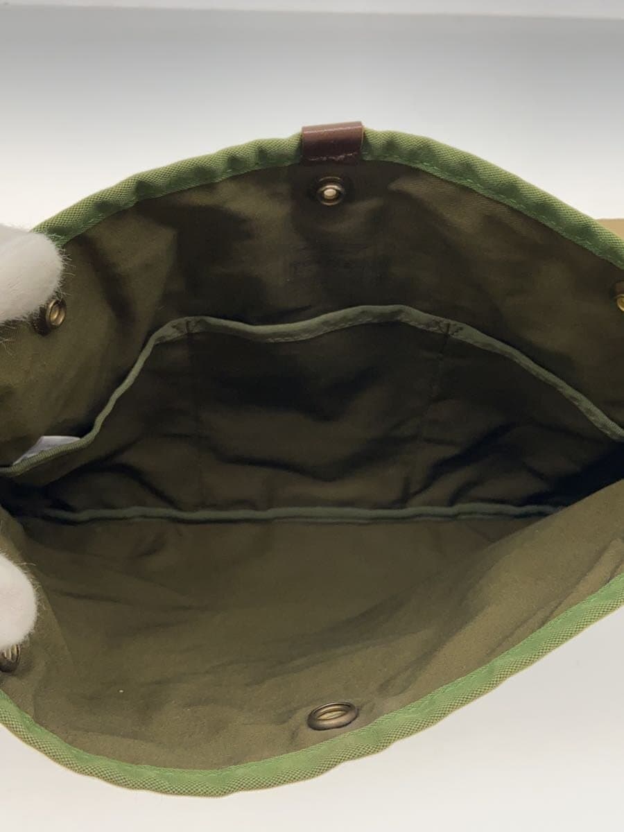 PORTER Shoulder Bag Cotton GRN Solid 6