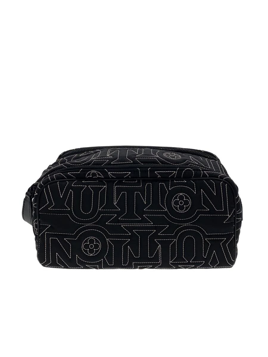 LOUIS VUITTON Snow Dopp Kit Pouch Nylon BLK All Over Pattern M21435