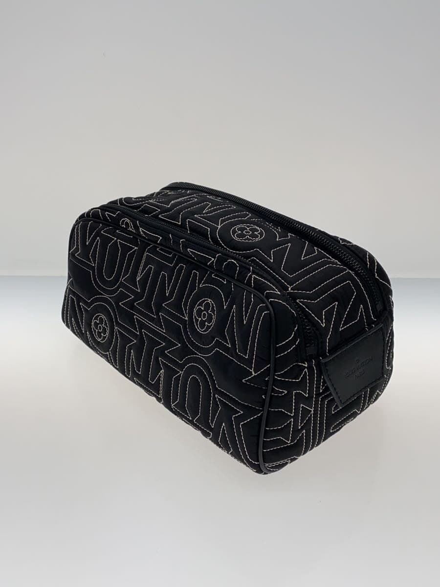 LOUIS VUITTON Snow Dopp Kit Pouch Nylon BLK All Over Pattern M21435 2