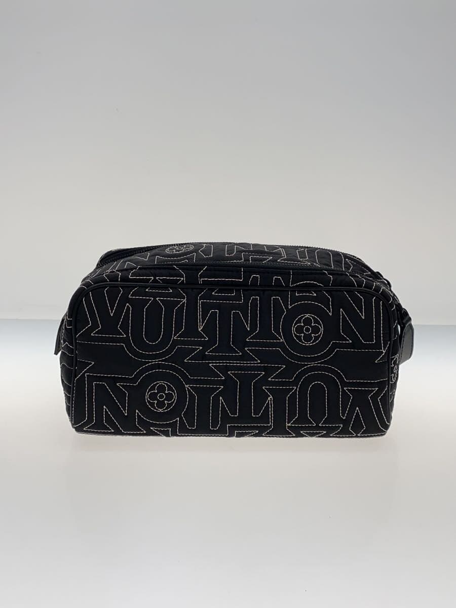 LOUIS VUITTON Snow Dopp Kit Pouch Nylon BLK All Over Pattern M21435 3