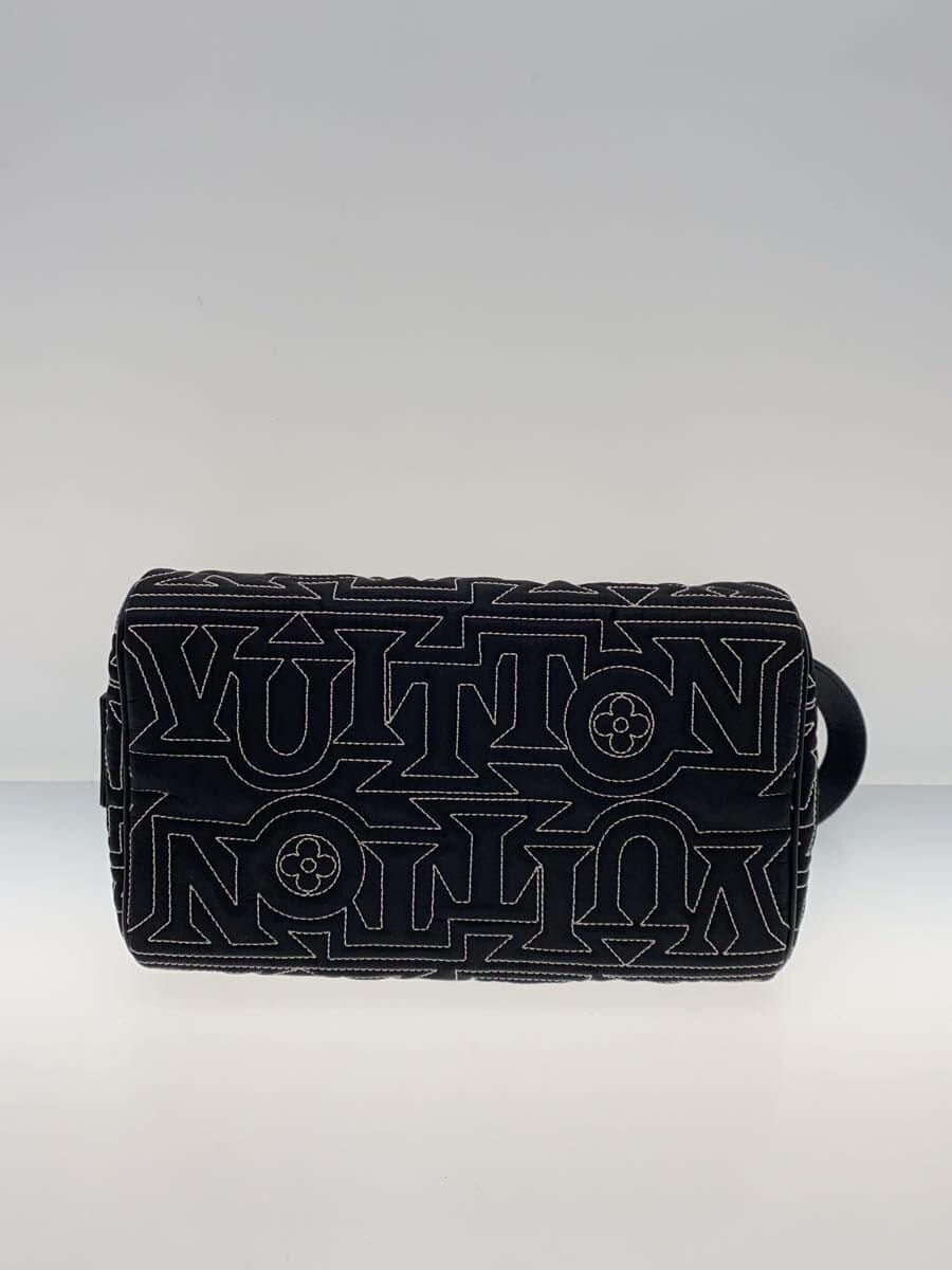 LOUIS VUITTON Snow Dopp Kit Pouch Nylon BLK All Over Pattern M21435 4