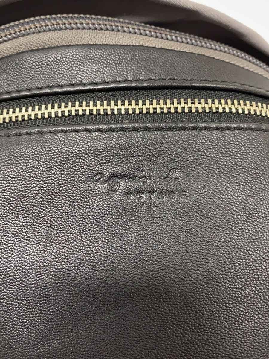 agnes b VOYAGE Waist Bag GRY Solid 5