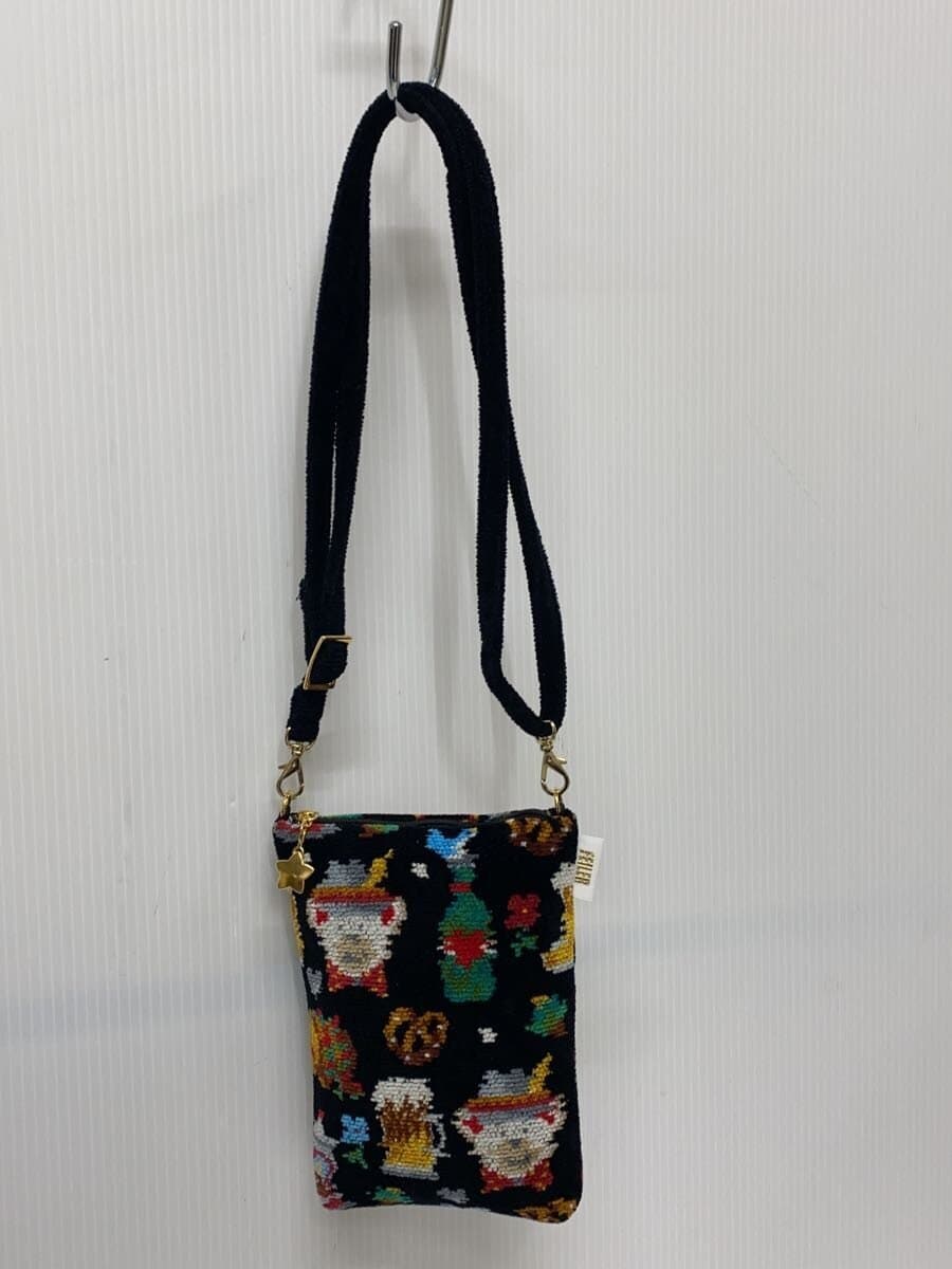 FEILER Prost Smartphone Shoulder Shoulder Bag Velour BLK All Over Pattern 3