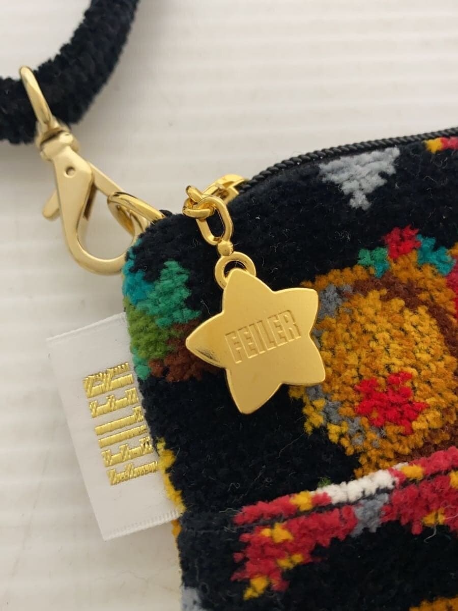 FEILER Prost Smartphone Shoulder Shoulder Bag Velour BLK All Over Pattern 5