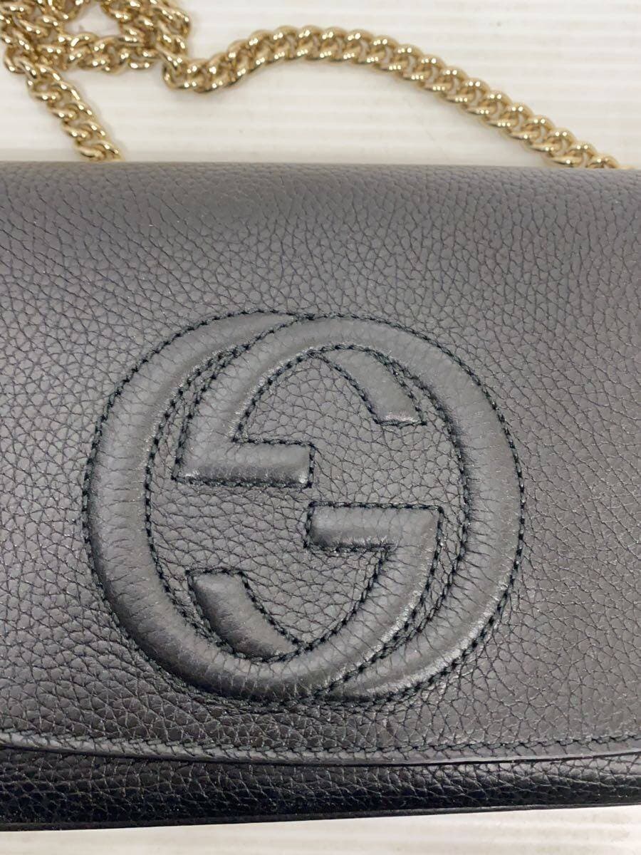 GUCCI Shoulder Bag_SoHo _Interlocking G Leather BLK 5