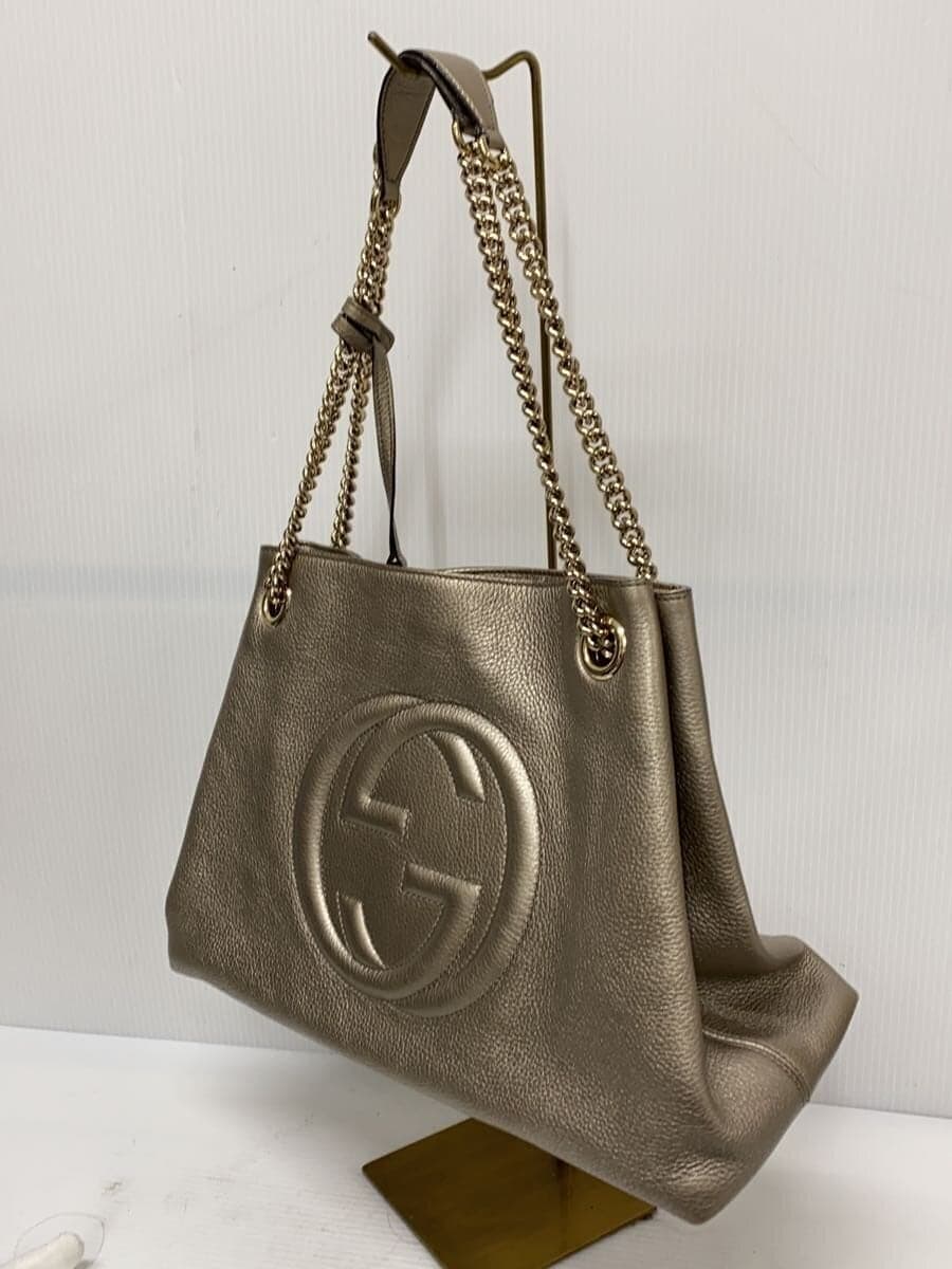 GUCCI Chain Tote Bag_SoHo Leather GLD 2