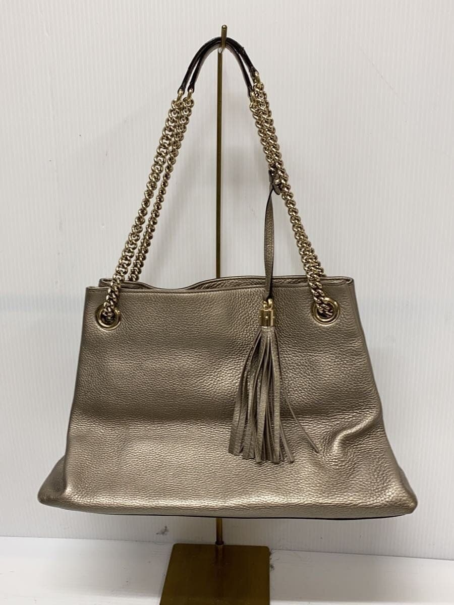GUCCI Chain Tote Bag_SoHo Leather GLD 3