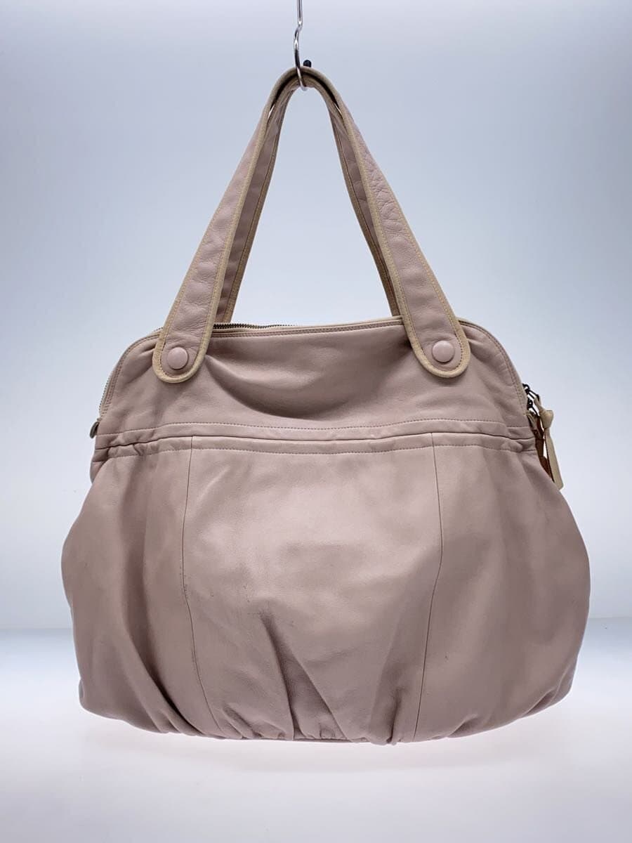 Repetto tote bag leather PNK plain 3