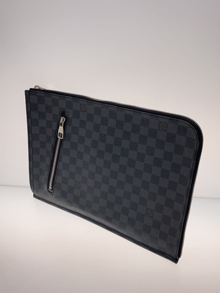LOUIS VUITTON Posh Document - Damier Graphite PVC BLK All-over pattern N48247 2