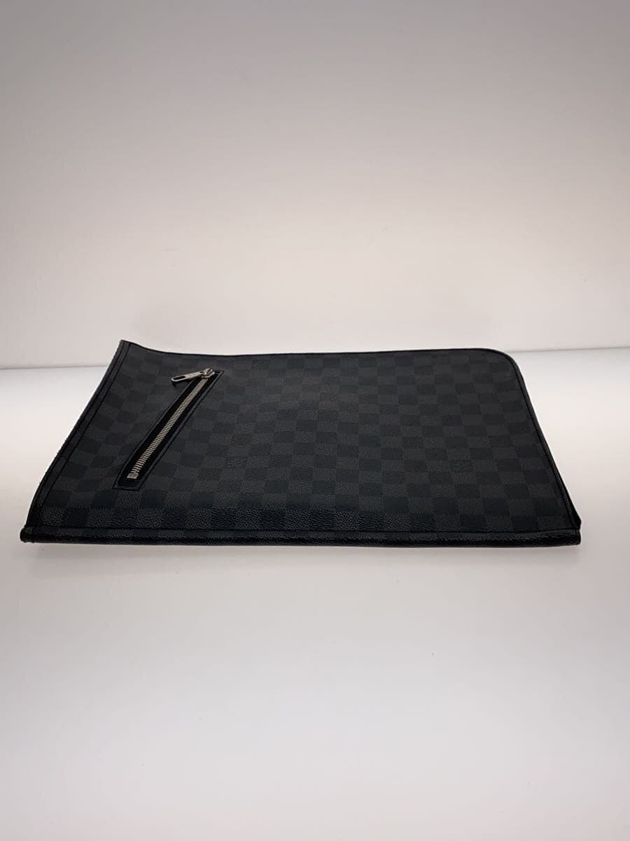 LOUIS VUITTON Posh Document - Damier Graphite PVC BLK All-over pattern N48247 4