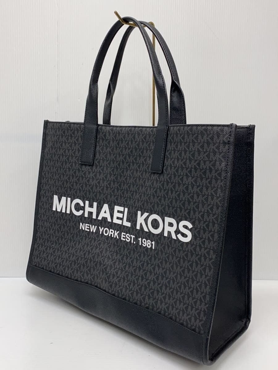 MICHAEL MICHAEL KORS Tote Bag PVC BLK Monogram 37F2LCOT4B 2