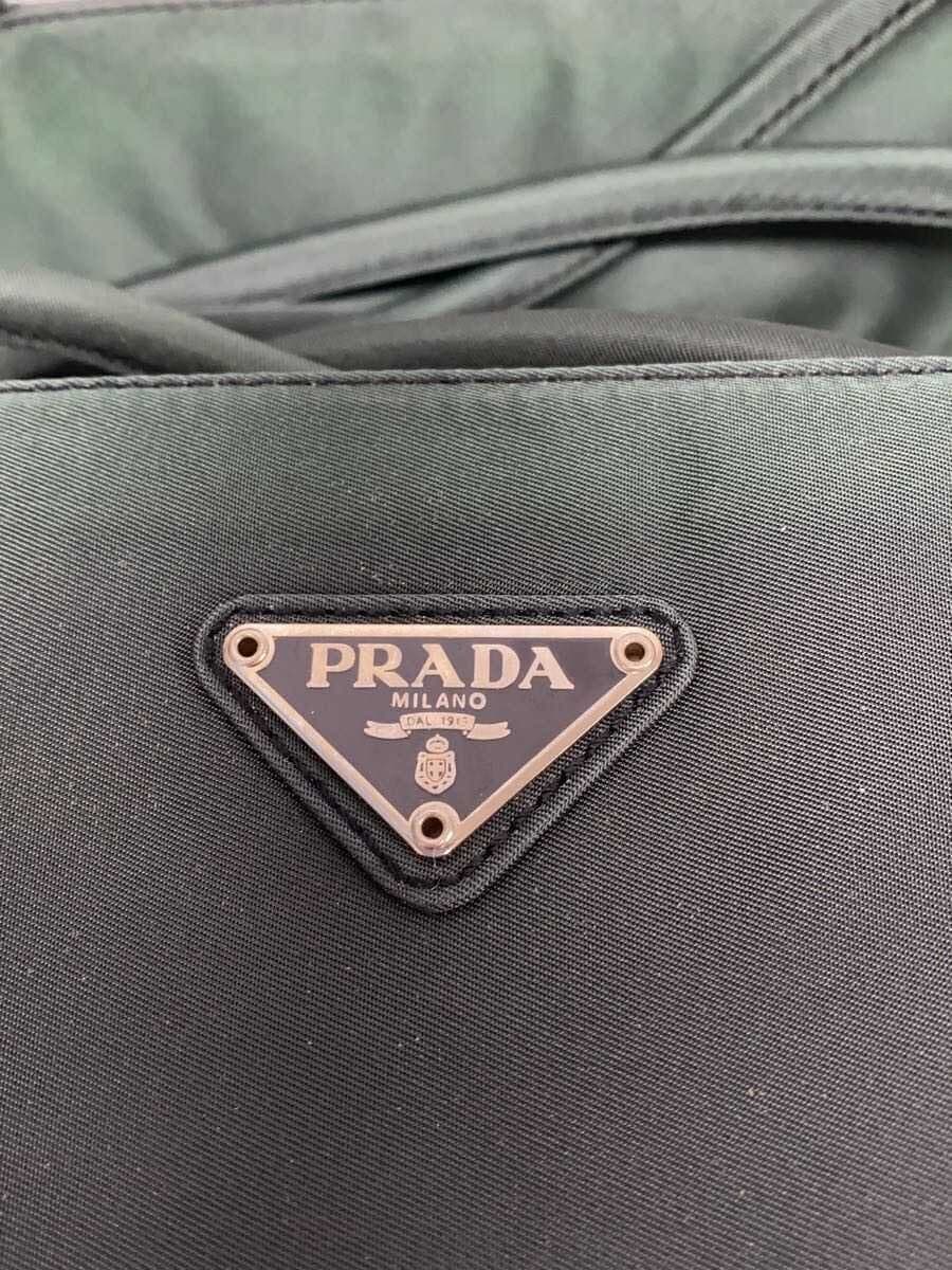 PRADA Tote Bag Nylon KHK Solid B4681 5