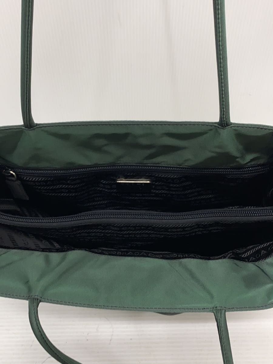 PRADA Tote Bag Nylon KHK Solid B4681 6