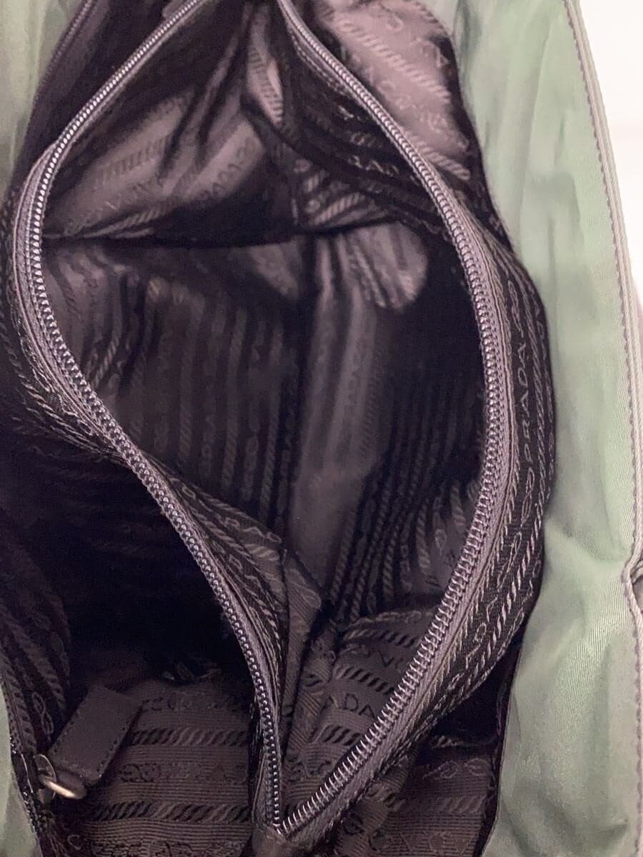 PRADA Tote Bag Nylon KHK Solid B4681 7